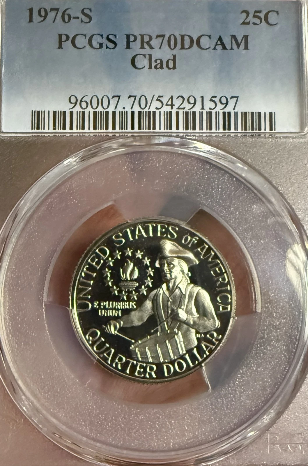 1976-S Bicentennial Quarter PCGS PR70DCAM Clad Perfect Proof 25C